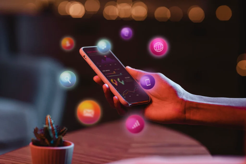 social media marketing concept